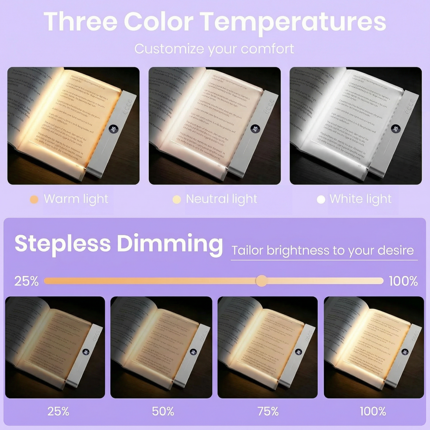 The Bookworm Glow Book Light