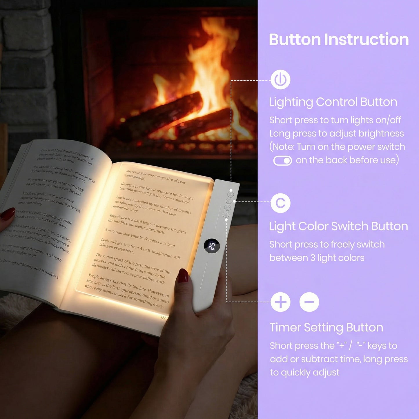 The Bookworm Glow Book Light
